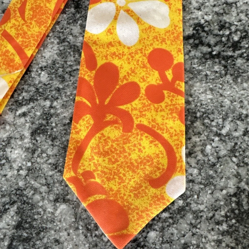 Vintage Prince Kuhio Tie Made In Hawaii Necktie 70s 54